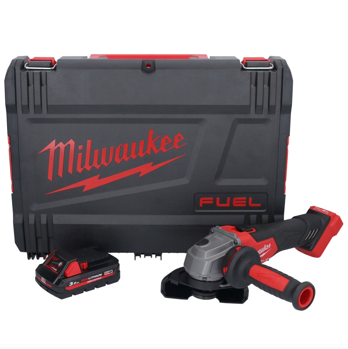 Meuleuse d'angle sur batterie Milwaukee M18 FSAG115X-301X 18 V 115 mm sans balais + 1x batterie 3,0 Ah + boîtier HD - sans chargeur