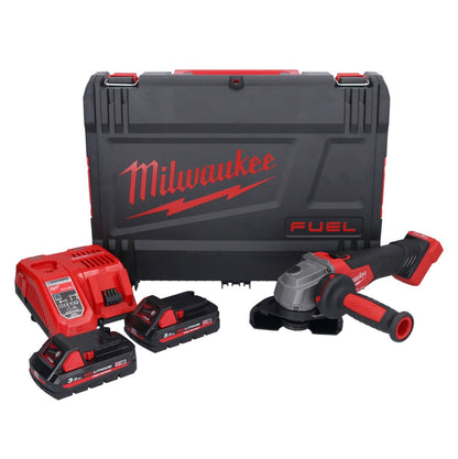 Milwaukee M18 FSAG115X-302X Akku Winkelschleifer 18 V 115 mm Brushless + 2x Akku 3,0 Ah + Ladegerät + HD Box - Toolbrothers