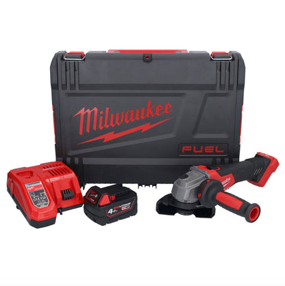 Milwaukee M18 FSAG115X-401X Akku Winkelschleifer 18 V 115 mm Brushless + 1x Akku 4,0 Ah + Ladegerät