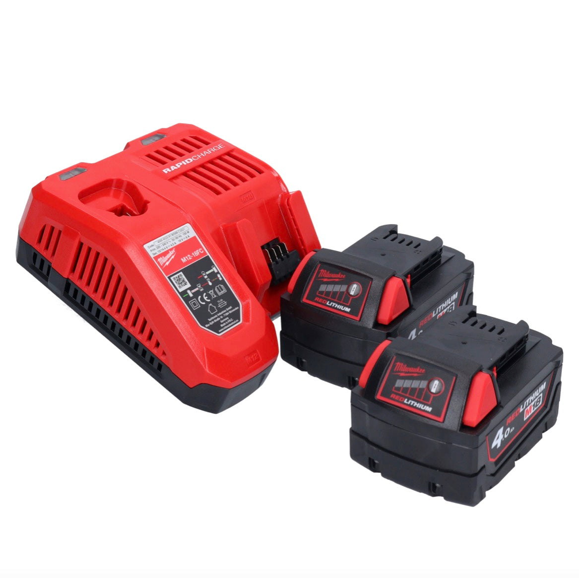 Meuleuse d'angle sur batterie Milwaukee M18 FSAG115X-402X 18 V 115 mm sans balais + 2x batteries 4,0 Ah + chargeur