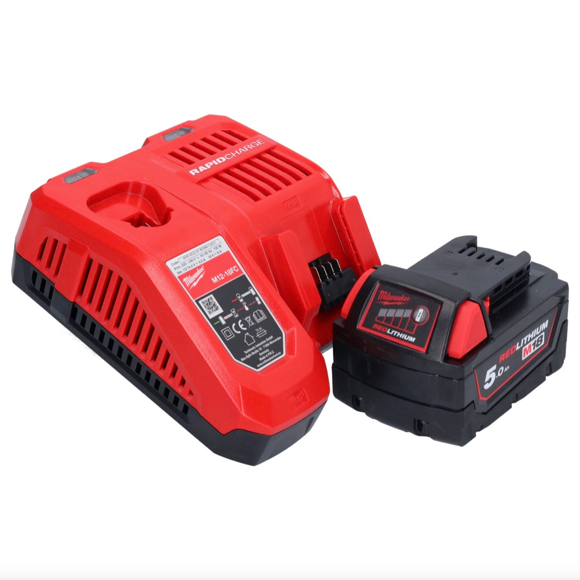 Milwaukee M18 FSAG115X-501X Akku Winkelschleifer 18 V 115 mm Brushless + 1x Akku 5,0 Ah + Ladegerät - Toolbrothers