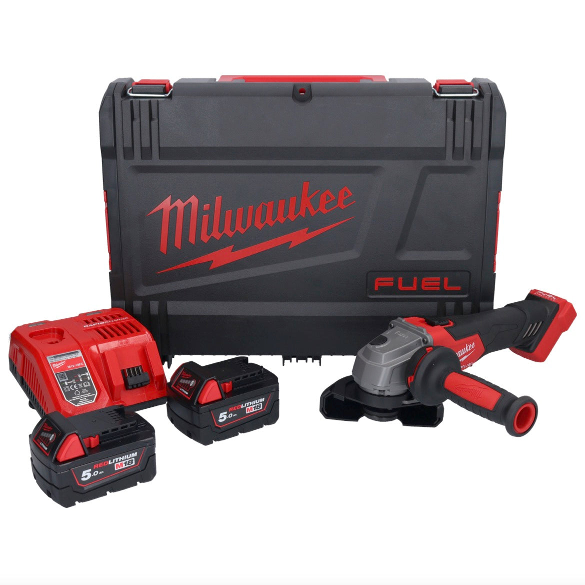 Milwaukee M18 FSAG115X-502X Akku Winkelschleifer 18 V 115 mm Brushless + 2x Akku 5,0 Ah + Ladegerät - Toolbrothers