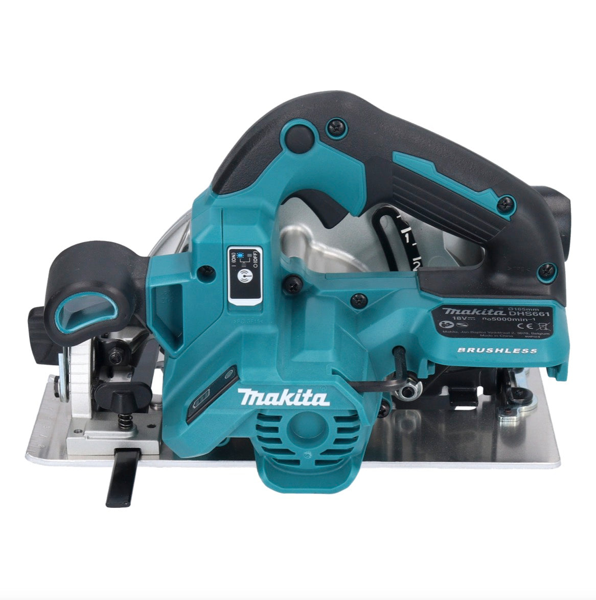 Makita DHS 661 RF1 Akku Handkreissäge 18 V 165 mm Brushless + 1x Akku 3,0 Ah + Ladegerät - Toolbrothers