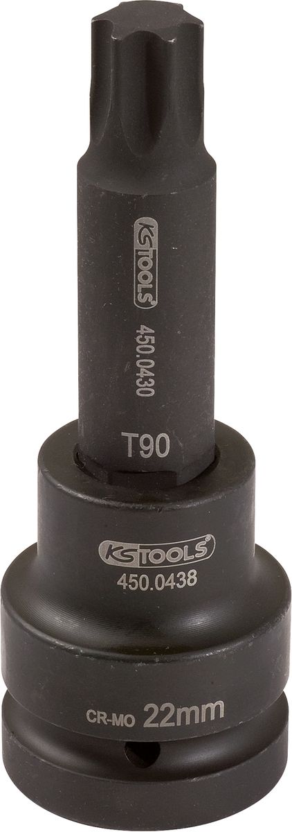 KS TOOLS 1" Kraft-Bit-Stecknuss Torx, lang, T70 ( 450.0472 ) - Toolbrothers