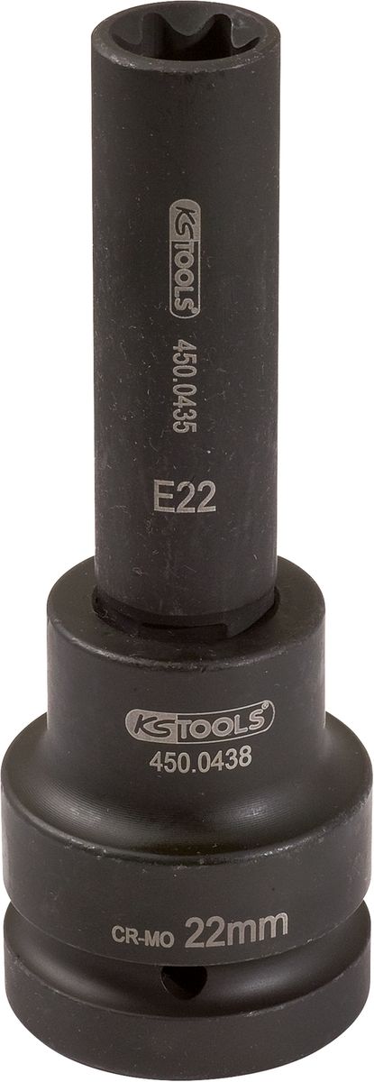 KS TOOLS 1" Kraft-Stecknuss E-Torx, lang, E20 ( 450.0482 ) - Toolbrothers