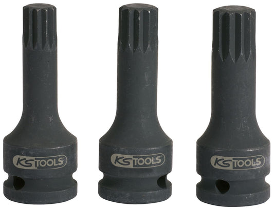 KS TOOLS 1/2" Kraft-Bit-Stecknuss XZN,lang,M16 ( 515.1174 ) - Toolbrothers