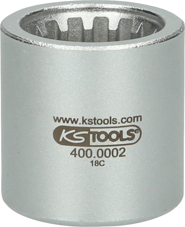 KS TOOLS 1/2" Spezial Stecknuss mit Sonderprofil, matt, 30 mm ( 400.0002 ) - Toolbrothers