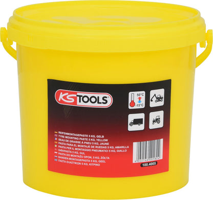 KS TOOLS Reifenmontagepaste 5 kg, gelb ( 100.4005 ) - Toolbrothers