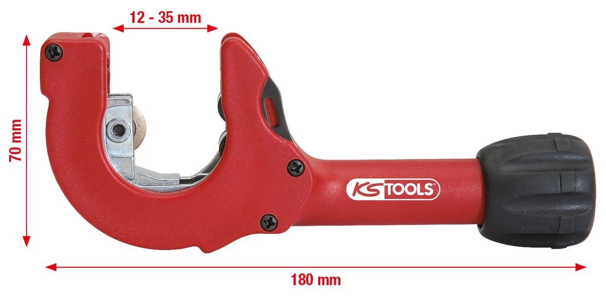 KS TOOLS Ratschen-Rohrabschneider, 12-35mm ( 104.5060 ) - Toolbrothers