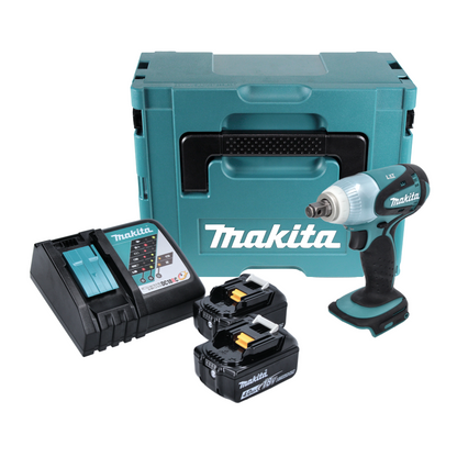 Makita DTW 251 RMJ Akku Schlagschrauber 18 V 230 Nm 1/2" + 2x Akku 4,0 Ah + Ladegerät + Makpac - Toolbrothers