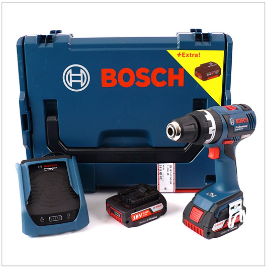 Bosch GSB 18 V-EC Akku Schlagbohrschrauber mit 2 x 2,0 Ah Li-Ion Akku, GAL 1830 W Ladegerät, L-BOXX - Toolbrothers