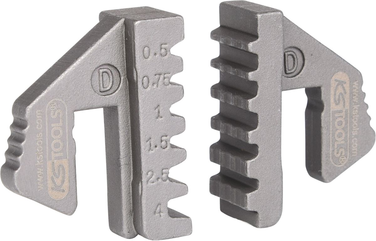 KS TOOLS Paar Crimp-Einsätze für Aderendhülsen, Ø 0,5 - 4 mm  ( 115.1418 ) - Toolbrothers