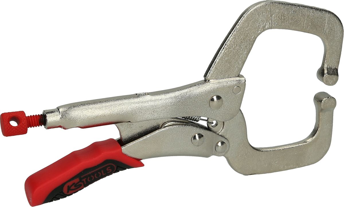 KS TOOLS Schweiß-Klammer-Gripzange mit Easy-Release, 165mm ( 115.2008 ) - Toolbrothers