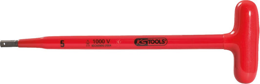 KS TOOLS T-Griff-Innensechskant-Stiftschlüssel mit Schutzisolierung, 4x250mm ( 117.1676 )