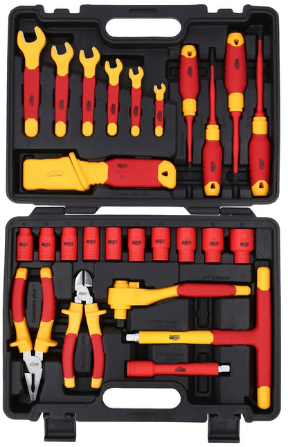 KS TOOLS Isolierter Werkzeug-Satz für Hybrid- und Elektrofahrzeuge, 26-tlg ( 117.1895 ) - Toolbrothers