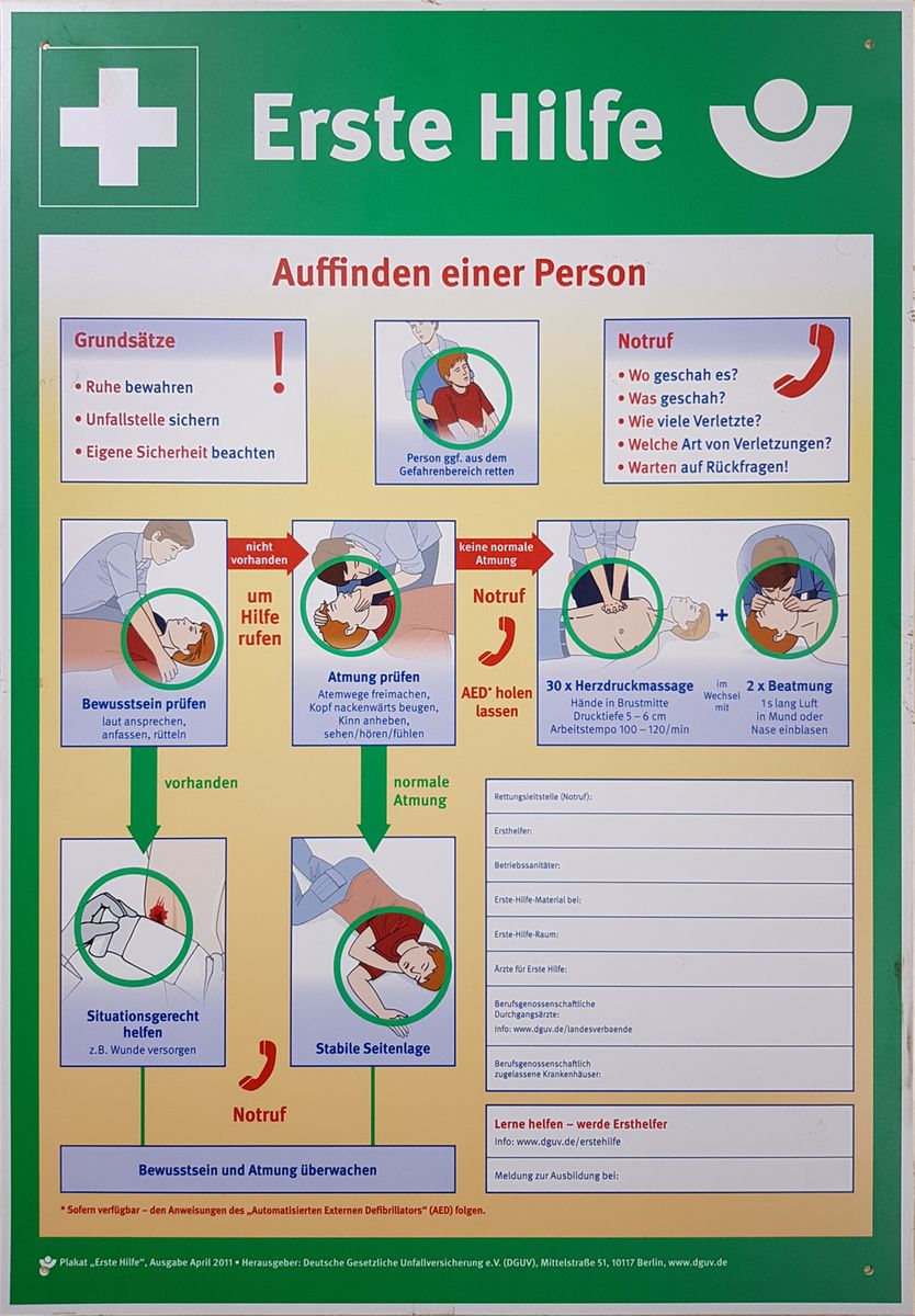 KS TOOLS Schild Erste Hilfe Aushang ( 117.2479 ) - Toolbrothers