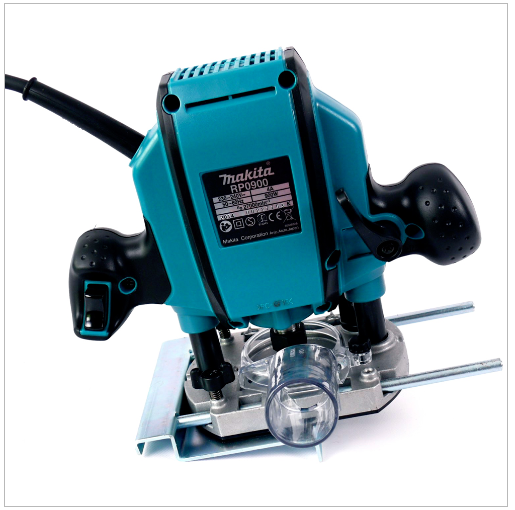 Makita RP 0900 K - 900 Watt Oberfräse 8 mm im Alu Werkzeugkoffer - Toolbrothers