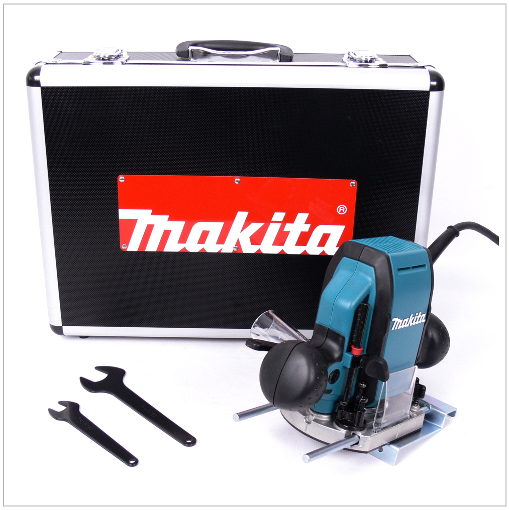 Makita RP 0900 K - 900 Watt Oberfräse 8 mm im Alu Werkzeugkoffer - Toolbrothers