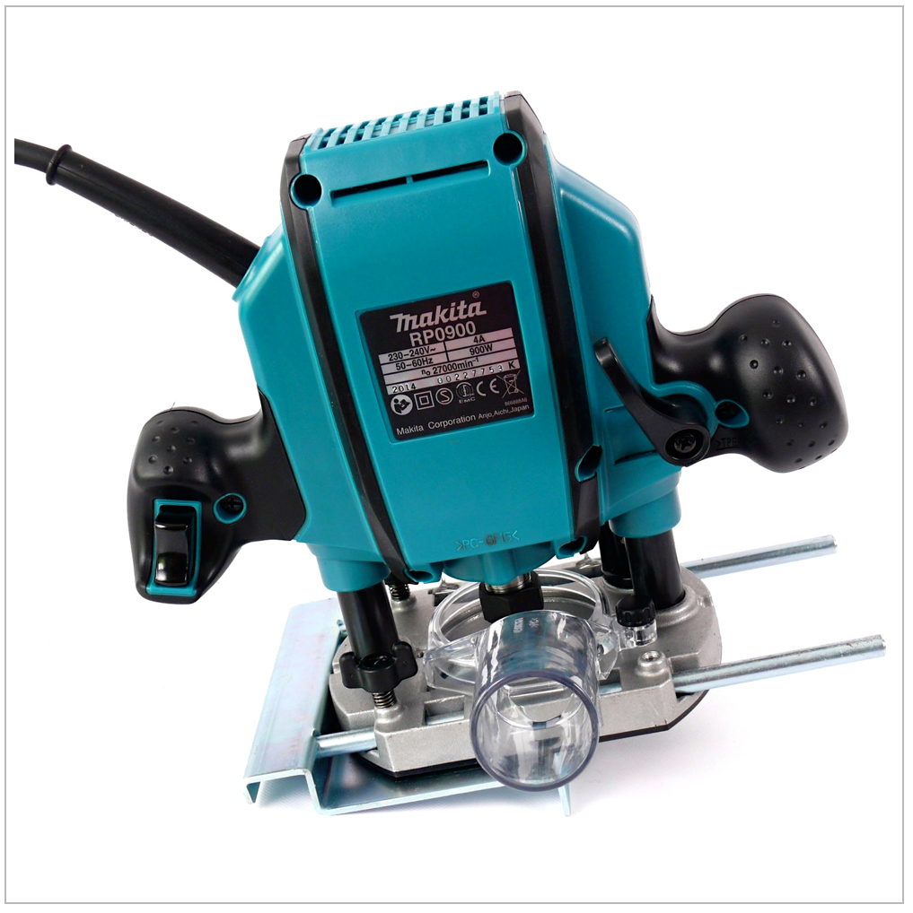 Makita RP 0900 J - 900 Watt Oberfräse 8 mm im MAKPAC Systemkoffer - Toolbrothers