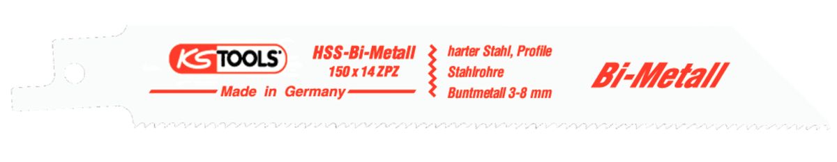 Lame de scie alternative KS TOOLS, 150 mm, 1,8 mm, lot de 5 (129.4411)