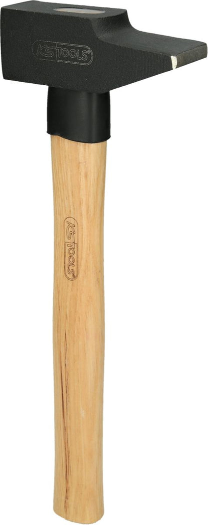 KS TOOLS Schlosserhammer, Hickory-Stiel, französische Form, 1000g ( 142.1100 ) - Toolbrothers