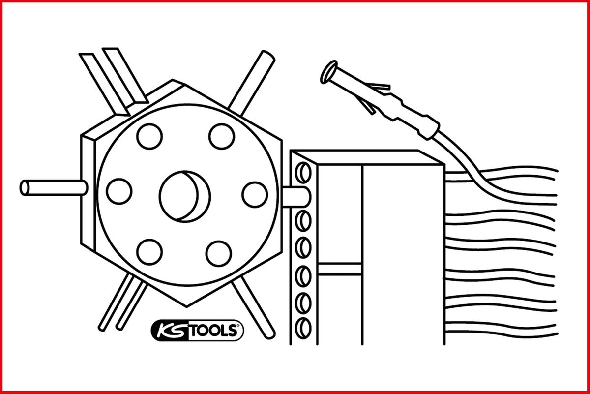 KS TOOLS Entriegelungswerkzeug ( 150.1232 ) - Toolbrothers