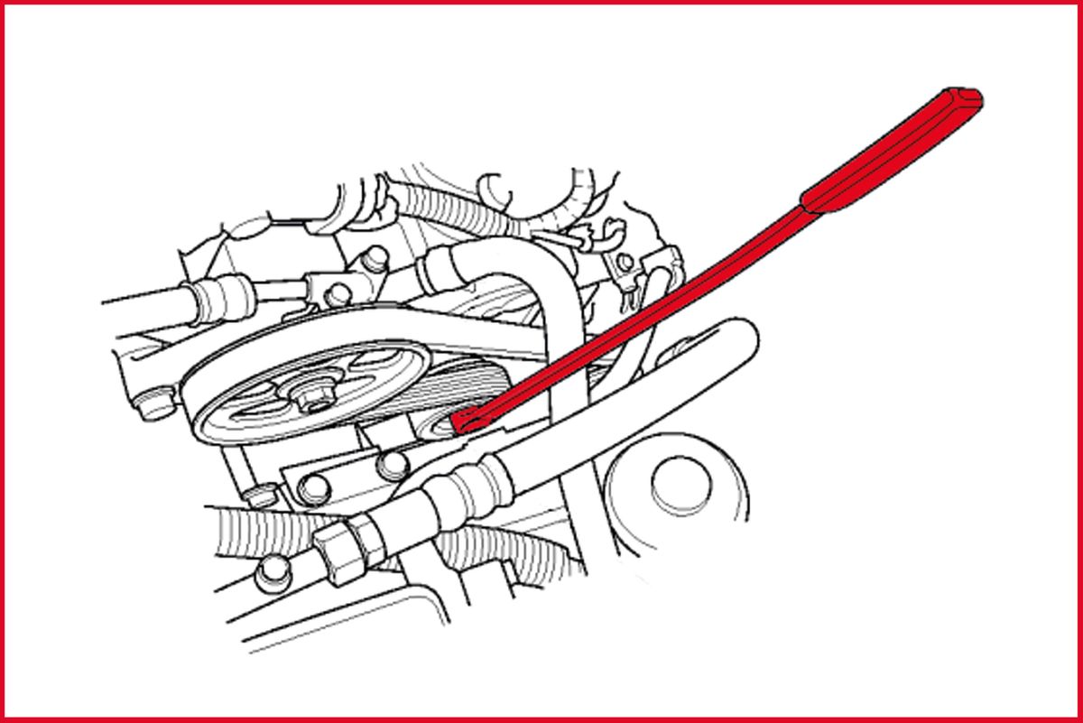 KS TOOLS Riemenscheiben-Schlüssel für Mercedes 8,0 mm ( 150.1303 ) - Toolbrothers