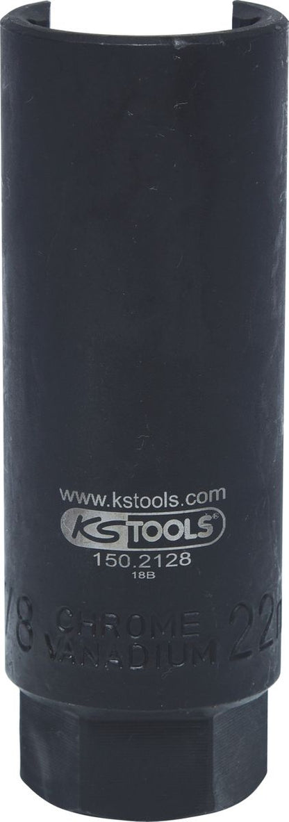 KS TOOLS Douille sonde lambda 3/8'', profonde, fendue, 22mm ( 150.2128 )