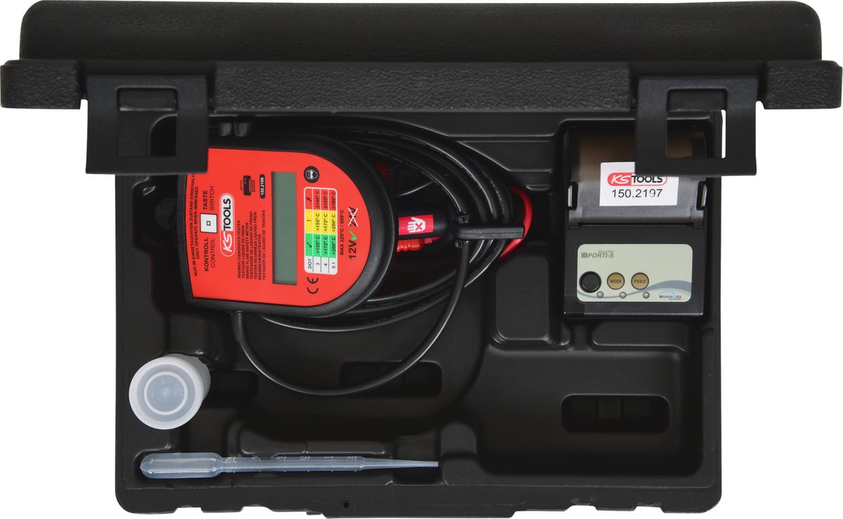 KS TOOLS Digitaler Bremsflüssigkeits-Tester-Satz, 2-tlg ( 150.2198 ) - Toolbrothers