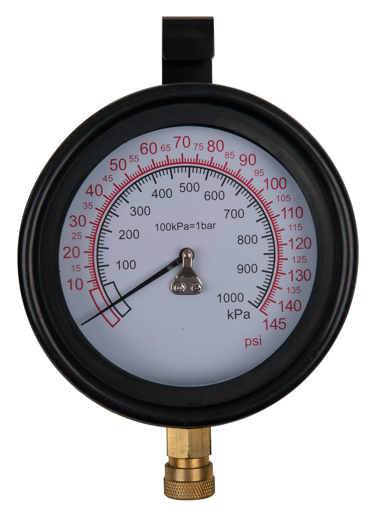 KS TOOLS Manometer Ø 100,0 mm, 0 - 10 bar mit 1/4" Schnellkupplung ( 150.2326 ) - Toolbrothers