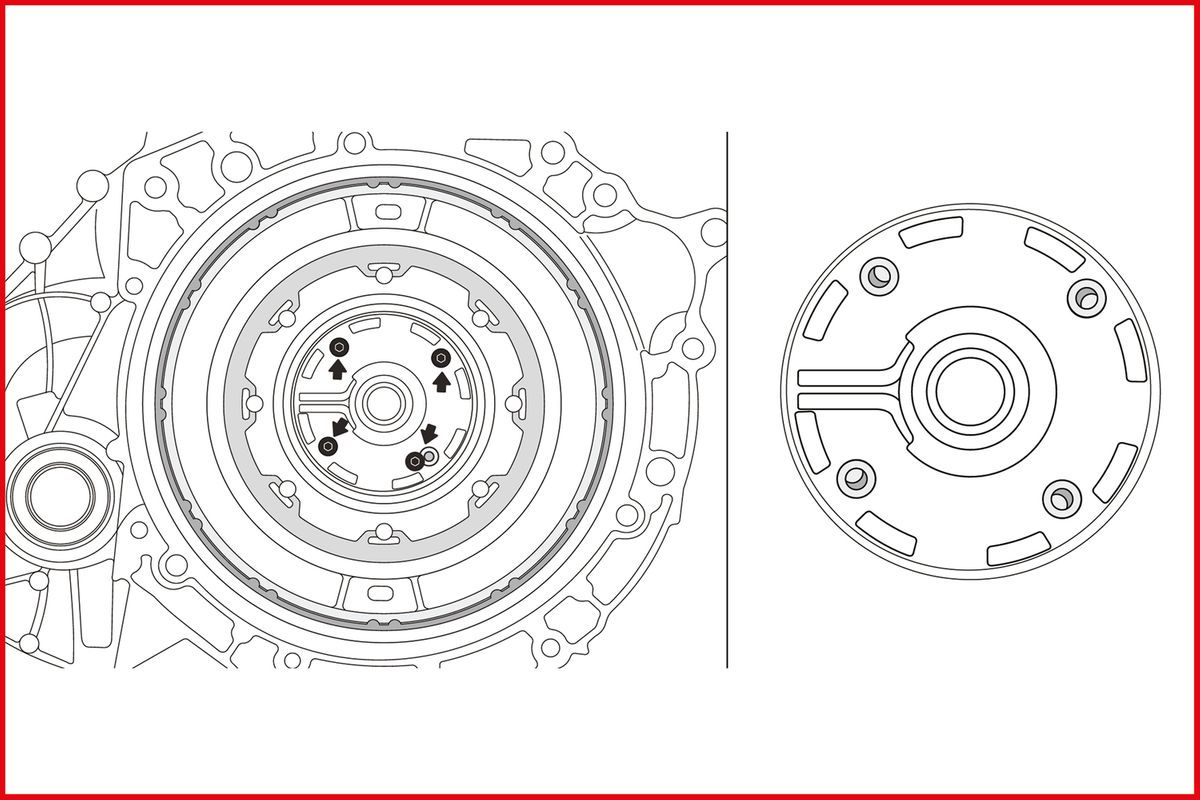 KS TOOLS DCT-Kupplungswerkzeug-Satz für Ford / Volvo, 6-tlg ( 150.2415 ) - Toolbrothers