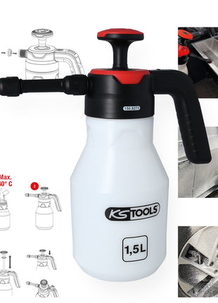 KS TOOLS Druck-Pump-Schaum-Sprüher (Schäumer), 1,5 l ( 150.8271 ) - Toolbrothers