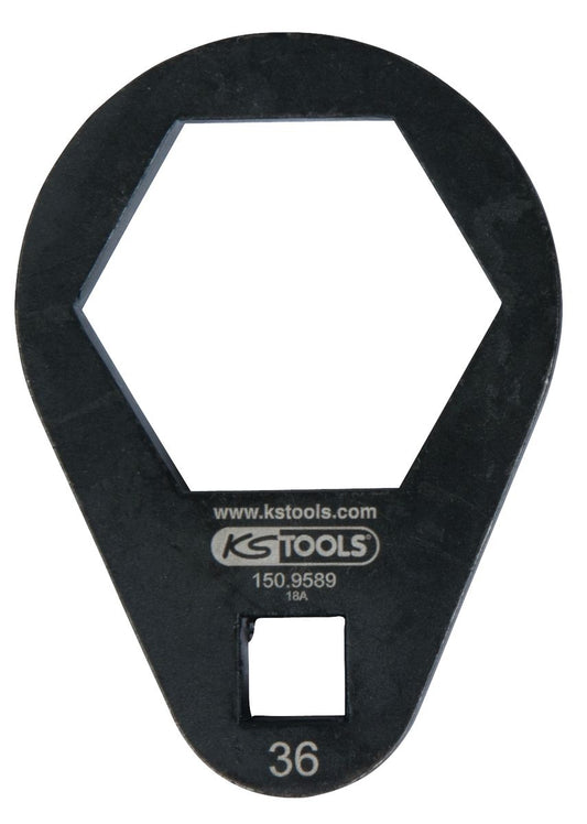 KS TOOLS Clé polygonale à insert 3/8", extra plate, 36 mm ( 150.9589 )