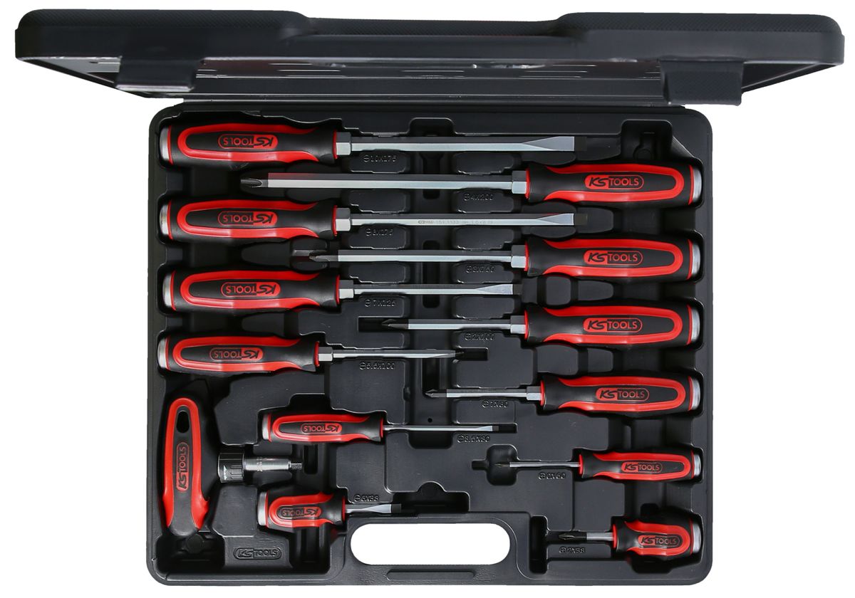 KS TOOLS ERGOTORQUE®max Schlagkappen-Schraubendreher-Satz, 13-tlg ( 151.1150 ) - Toolbrothers