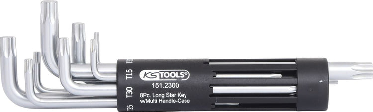 KS TOOLS 3 in 1 Torx-Winkelstiftschlüssel-Satz,lang,8-tlg ( 151.2300 ) - Toolbrothers