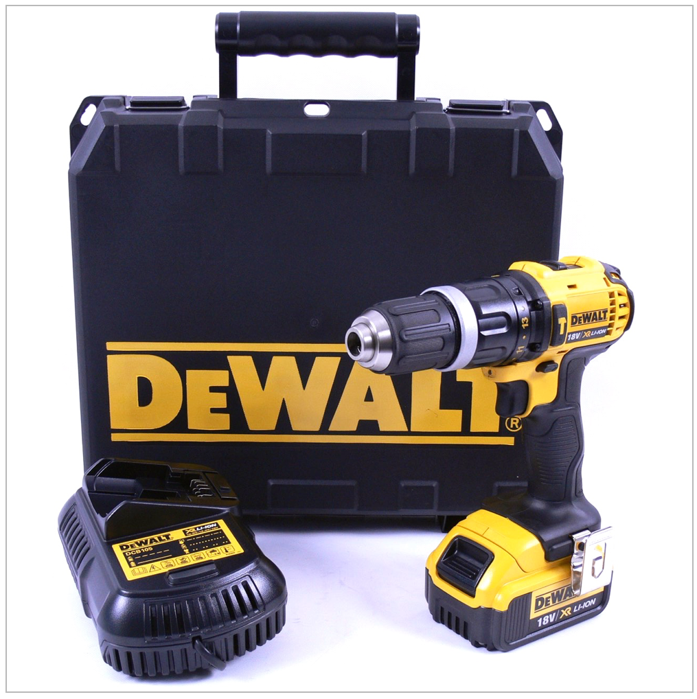 DeWalt DCD 785 M1 Akku Schlagbohrschrauber 18V 60Nm+ 1x Akku 4,0Ah + Ladegerät im Koffer - Toolbrothers