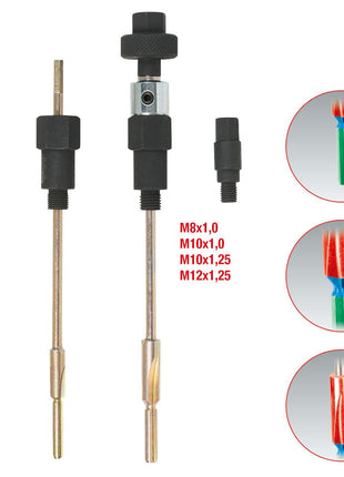 KS TOOLS MASTER 3 in 1 Glühkerzen-Reibahlen-Satz, 9-tlg  ( 152.1120 ) - Toolbrothers