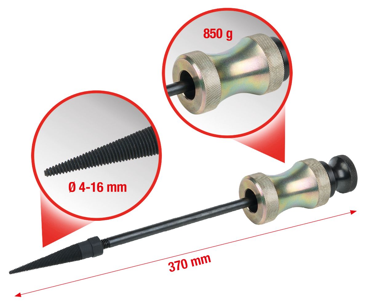 KS TOOLS Injektor-Dichtring-Auszieher mit Schlaggewicht ( 152.1183 ) - Toolbrothers