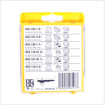 Dewalt DT 2290 Set HCS - Stichsägenblätter Holz  10 - teilig - Toolbrothers