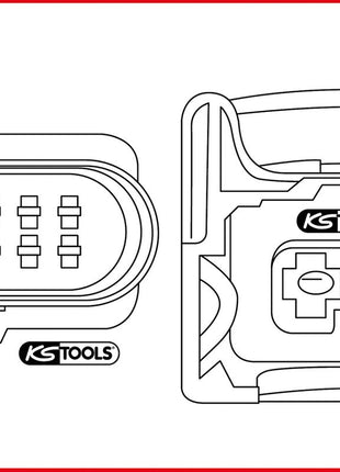 KS TOOLS Kabel-Entriegelungswerkzeug für Flachstecker und Flachsteckhülse 2,8-6,3mm ( 154.0011 ) - Toolbrothers