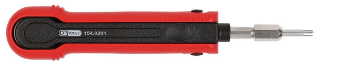 KS TOOLS Entriegelungswerkzeug für Rundstecker/Rundsteckhülsen 1,2 mm (AMP Tyco 1,5) ( 154.0201 ) - Toolbrothers