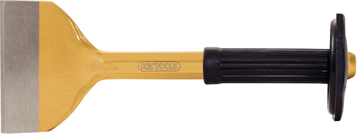 KS TOOLS Fugenmeißel mit Handschutzgriff, flach oval, 70mm ( 162.0183 ) - Toolbrothers