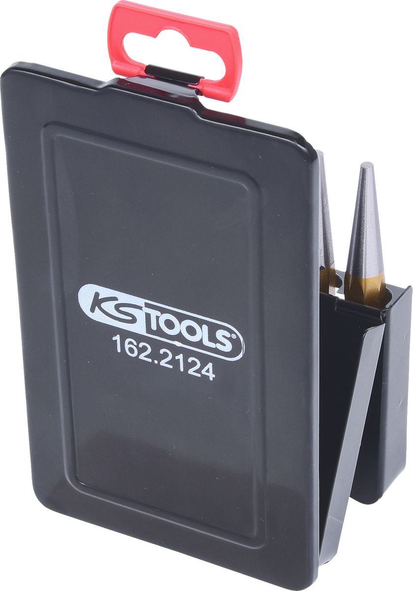 KS TOOLS Durchtreibersatz, 6-tlg in Blechklappkassette ( 162.2124 ) - Toolbrothers