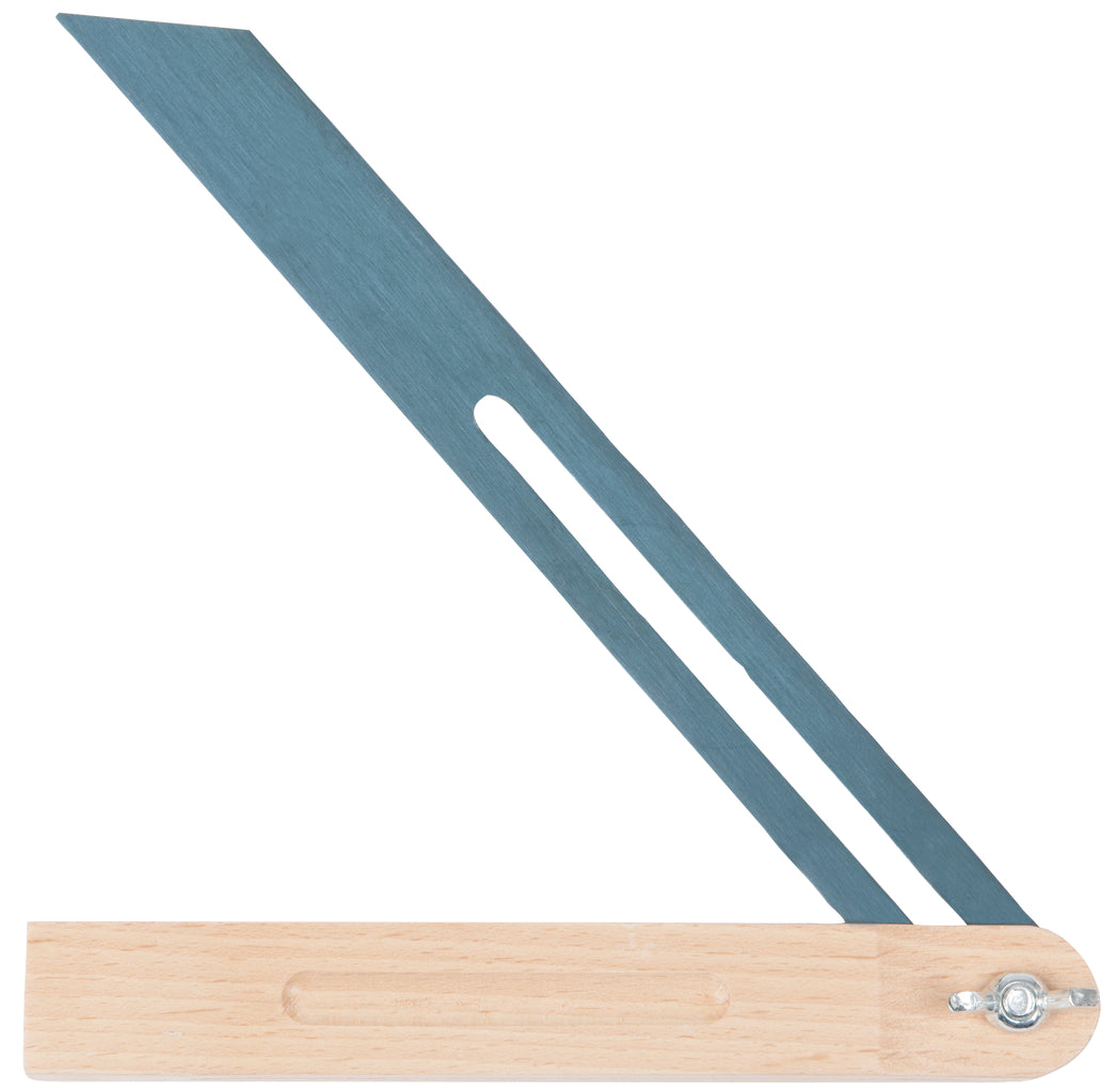 KS TOOLS Verstellbarer Winkel mit Holzschenkel, 250mm, Holz ( 300.0240 ) - Toolbrothers