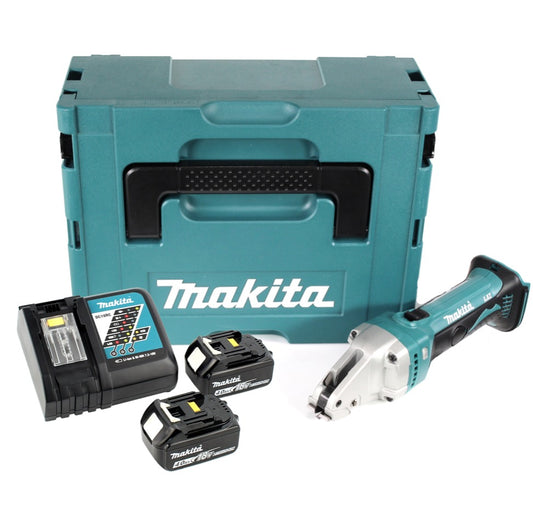 Makita DJS 101 RMJ Akku Blechschere 18V + 2x Akku 4,0Ah + Ladegerät + Makpac - Toolbrothers