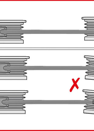 KS TOOLS Riemenscheiben-Ausrichtwerkzeug-Satz, 3-tlg ( 400.0060 ) - Toolbrothers