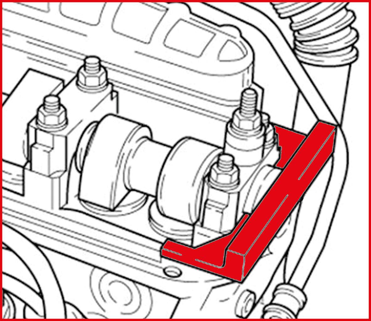 KS TOOLS Motoreinstell-Werkzeug-Satz für VAG, 5-tlg VW Crafter ( 400.0975 )