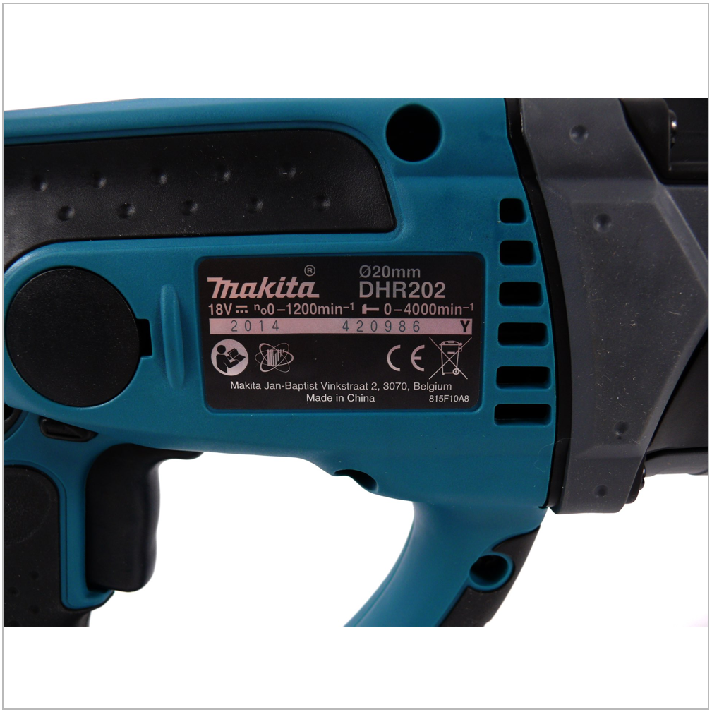 Makita DHR 202 ZE Akku Kombihammer 18V 2,0J SDS Plus Solo in Makpac - ohne Akku, ohne Ladegerät - Toolbrothers