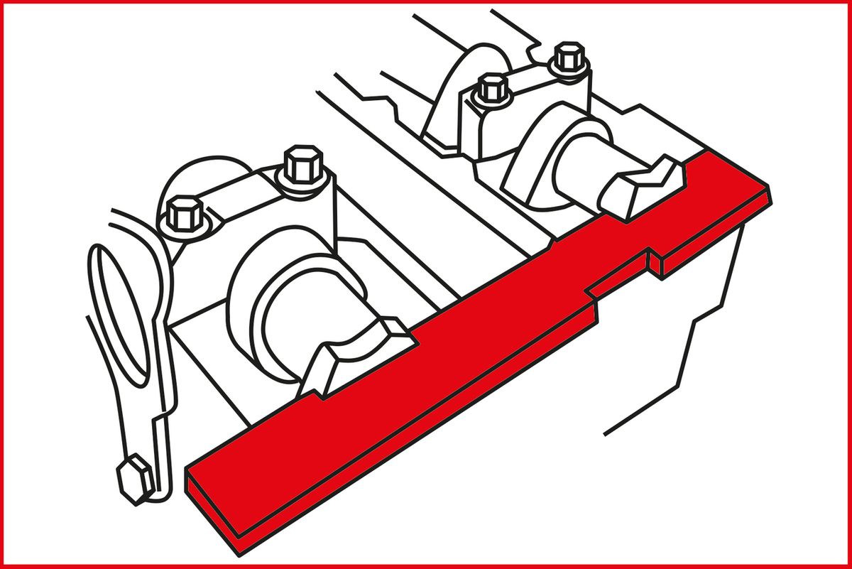 Jeu d'outils de calage moteur KS TOOLS pour Ford / Volvo, 4 pièces ( 400.1525 )