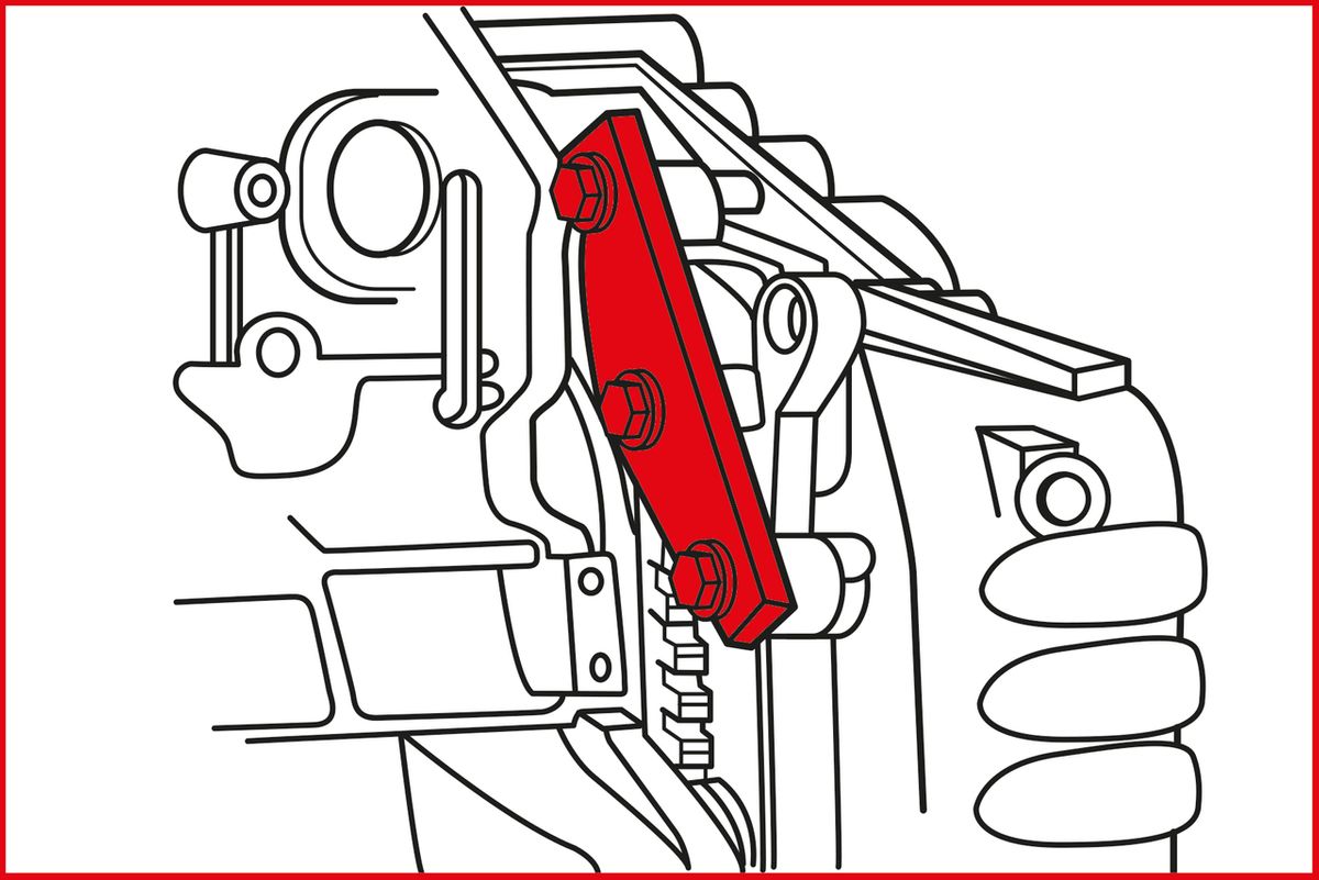 KS TOOLS Motoreinstell-Werkzeug-Satz für Ford / Land Rover / PSA / Volvo, 6-tlg ( 400.1625 )